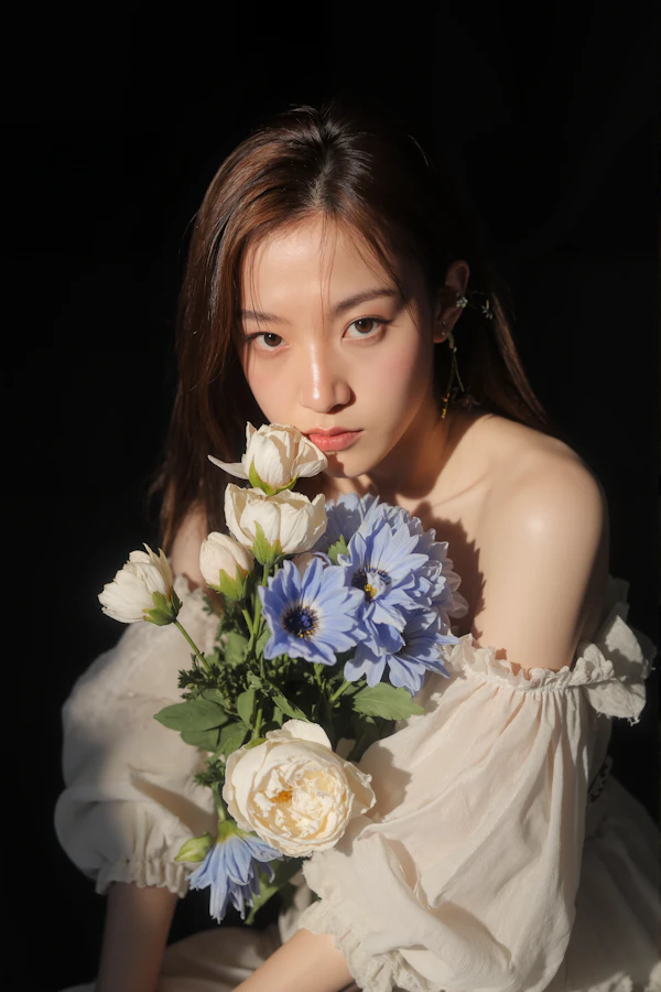 Woman with Flowers