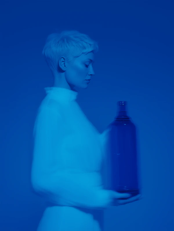 Ethereal Blue Portrait