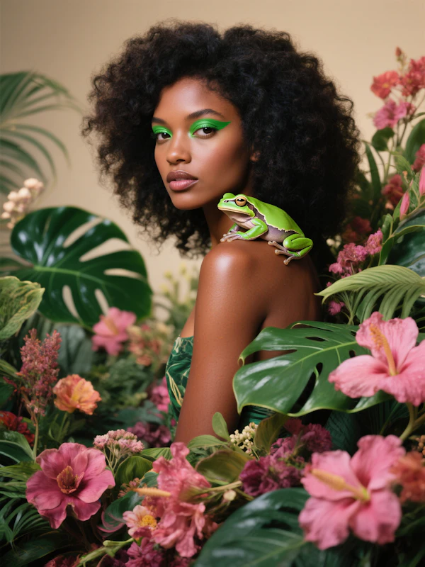 Woman in Tropical Harmony