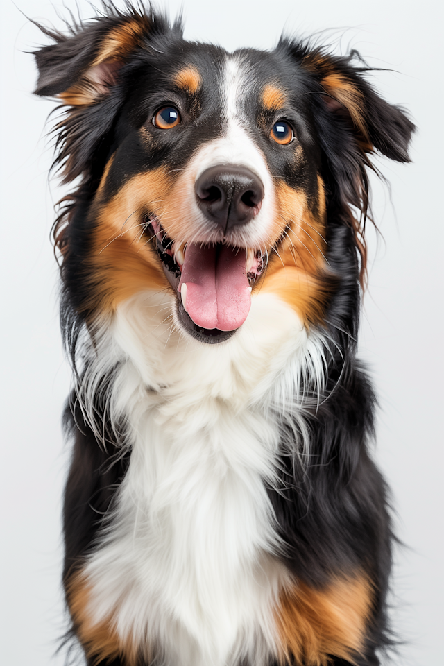 Tricolored Australian Shepherd Portrait