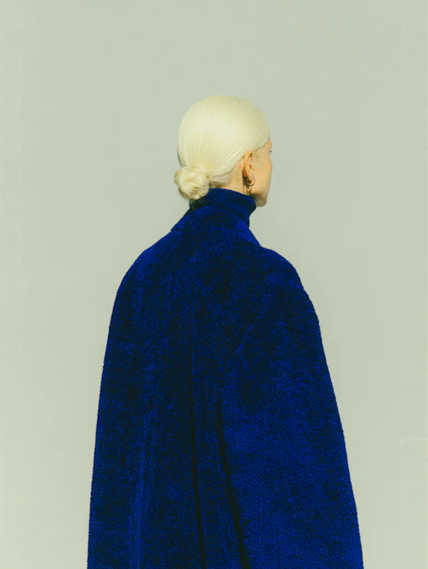 Textured Blue Garment