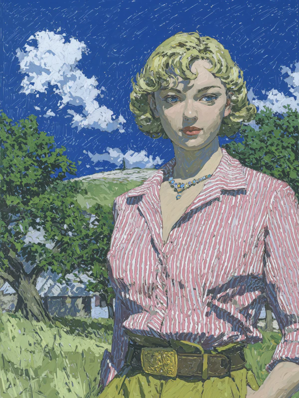 Stylized Woman Outdoors