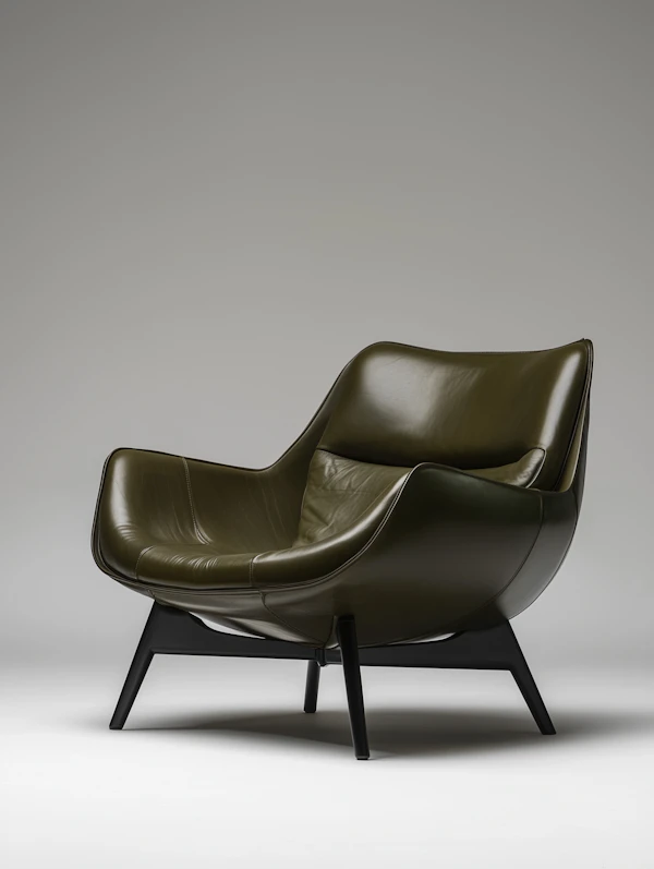 Olive Green Armchair