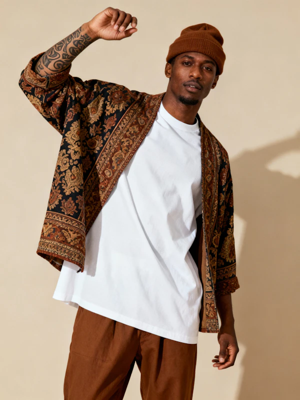 Man in Earthy Tones