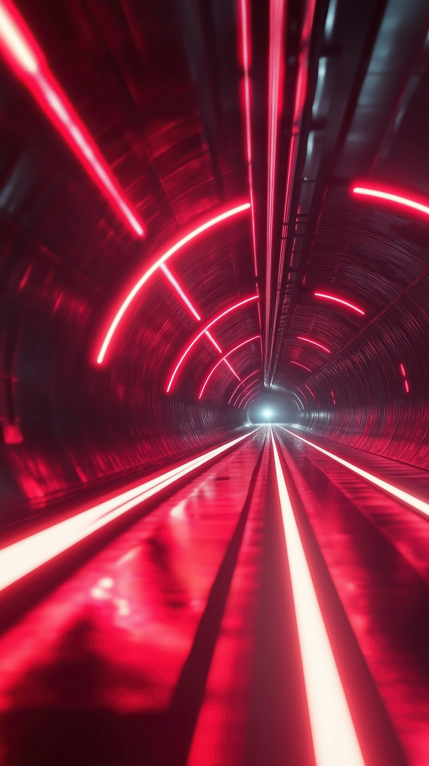 Futuristic Neon Tunnel