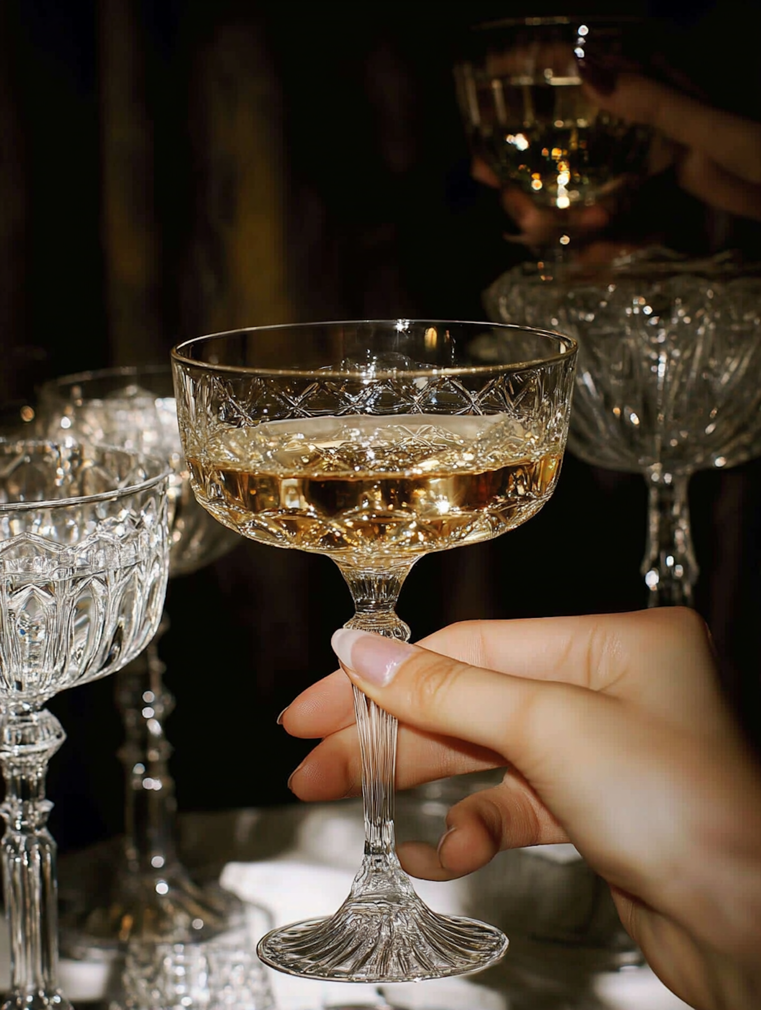 Elegant Crystal Glass Celebration