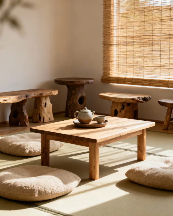 Minimalist Tea Room