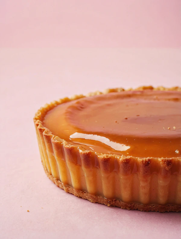 Caramel Tart Close-Up