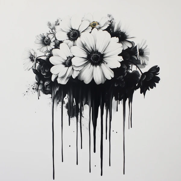 Melting Daisies Art