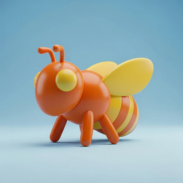 Cartoon Bee Render