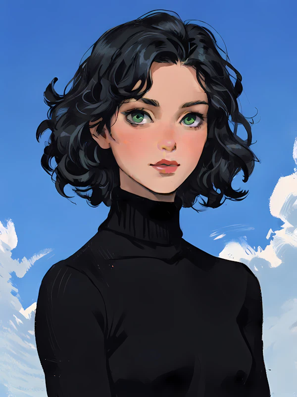 Illustration of Calm Individual