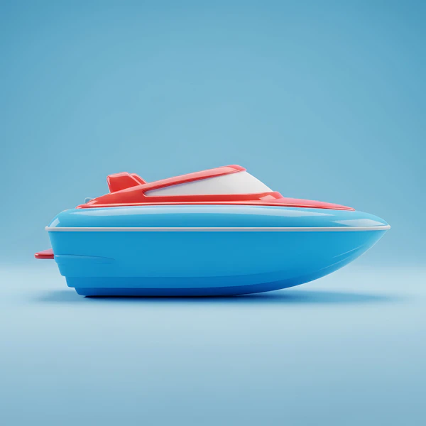 Vibrant Toy Boat