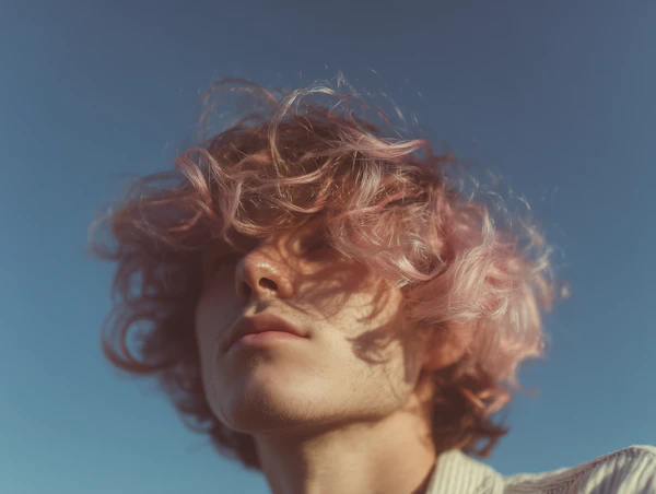Pastel Pink Hair Portrait