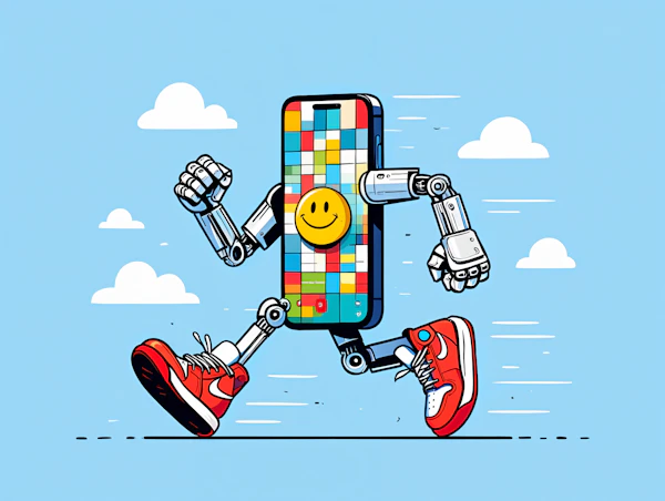 Running Robot Smartphone