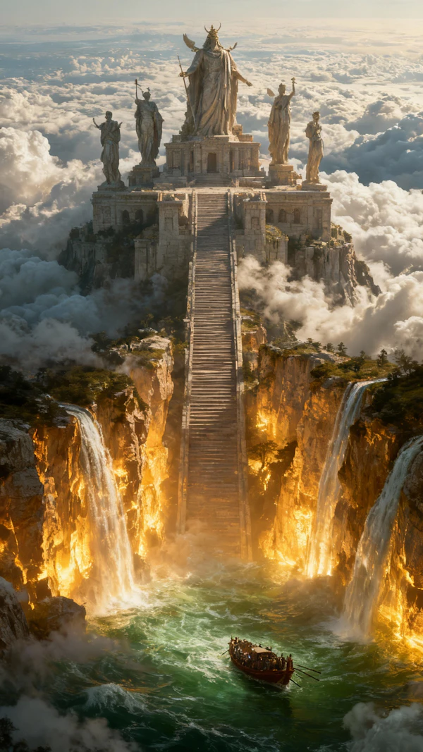 Majestic Temple Scene