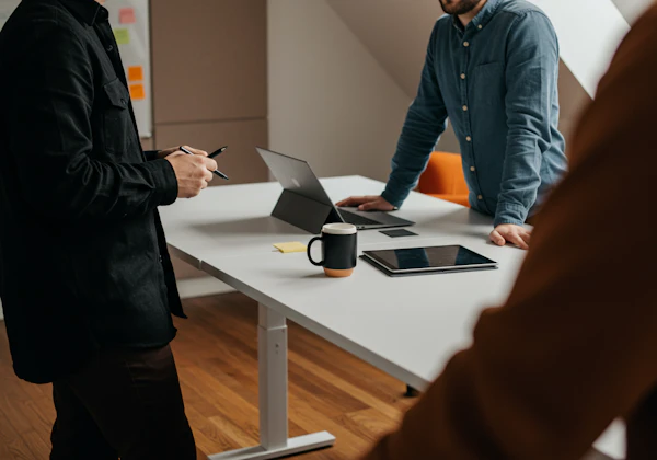 Office Discussion Scene