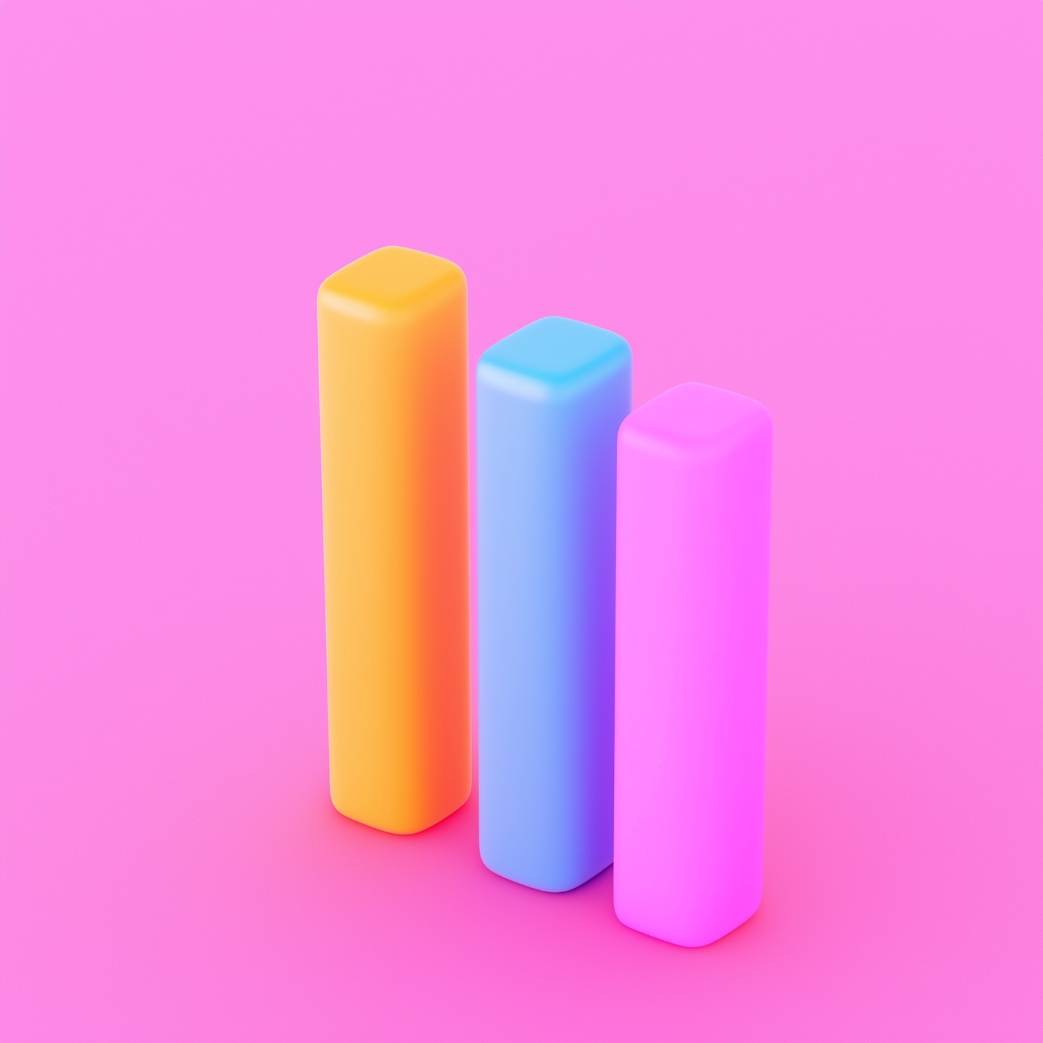 Minimalist Colorful Cylinders