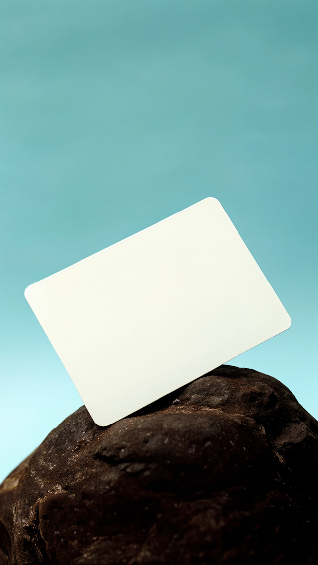 Minimalist Card and Rock