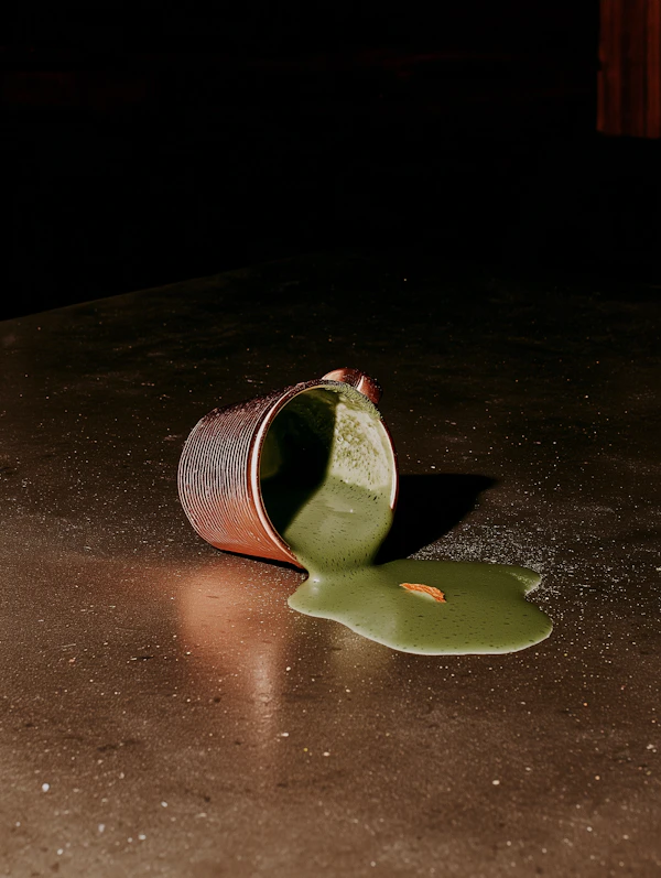 Spilled Green Liquid