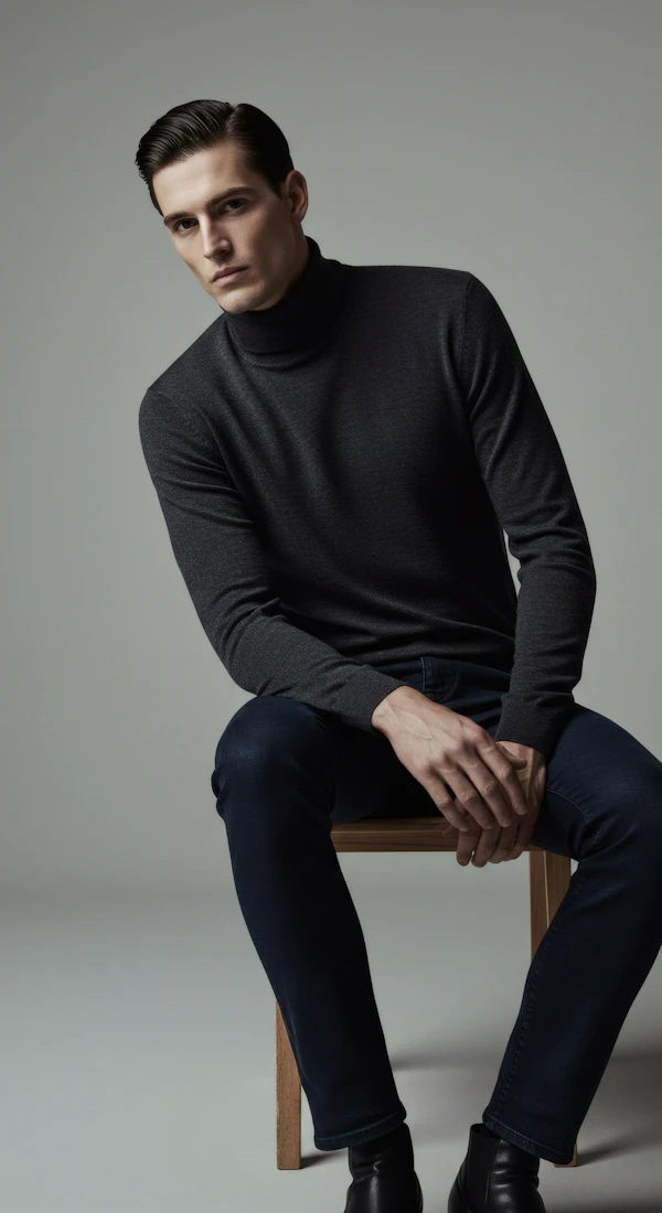 Man in Minimalist Setting