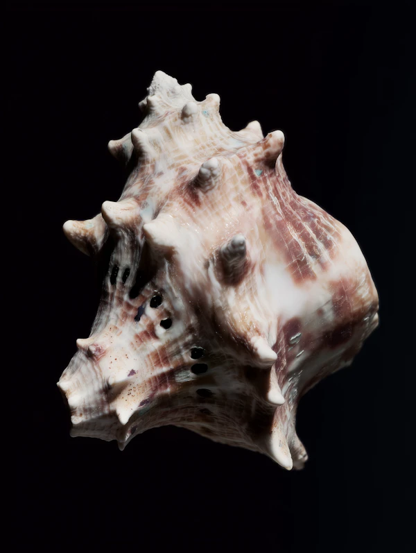 Intricate Seashell Close-Up