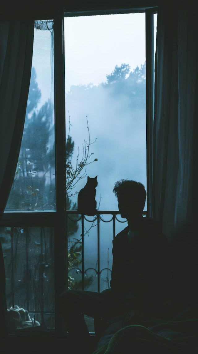 Silhouette by the Window