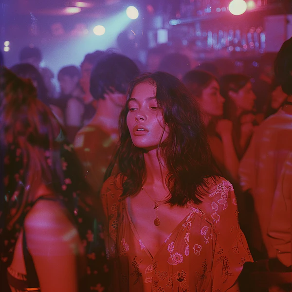 Serene Woman at Party