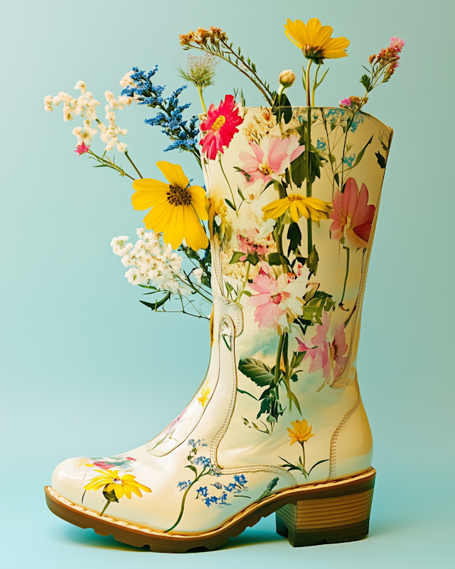 Floral Boot Arrangement