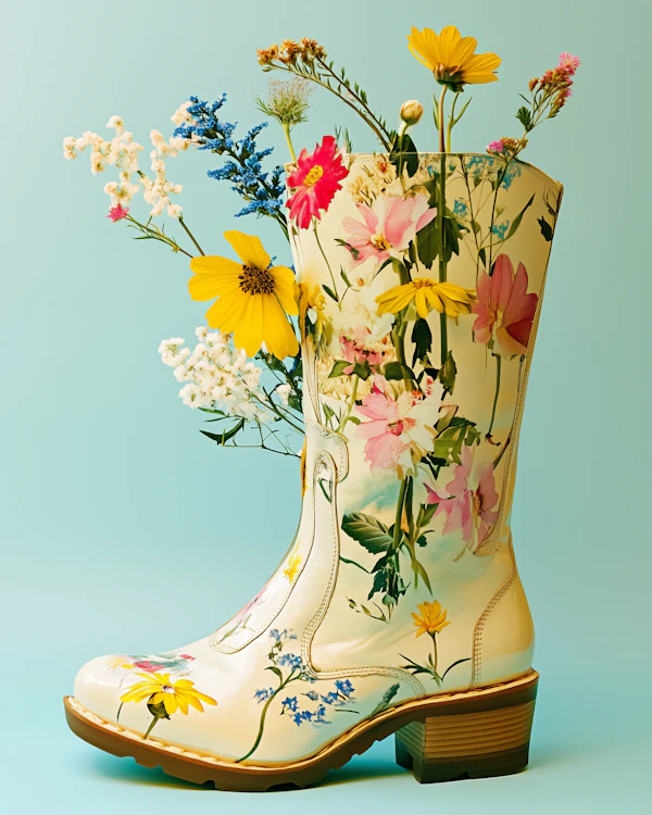 Floral Boot Arrangement