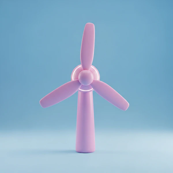 Pastel Wind Turbine