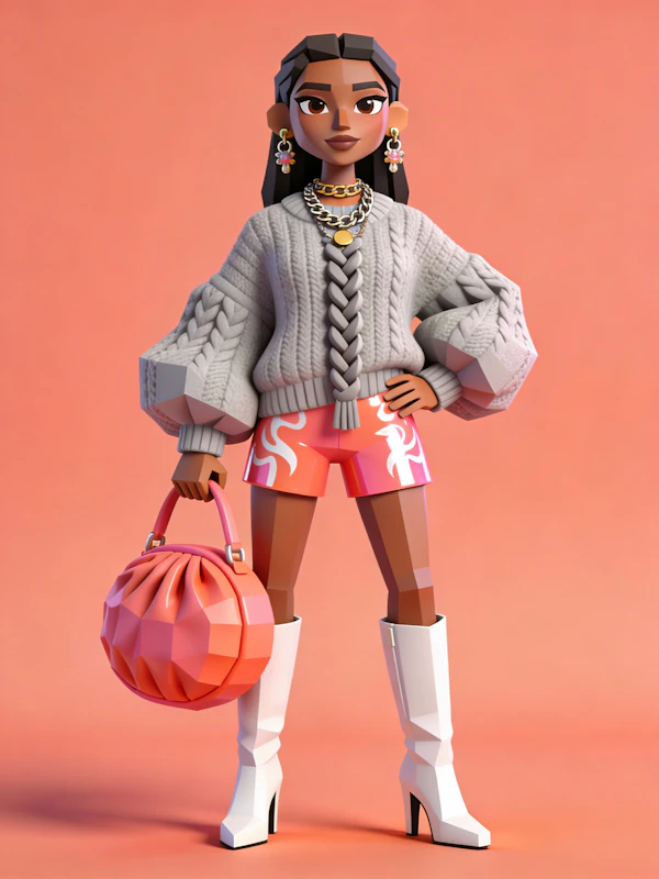 Stylish 3D Character