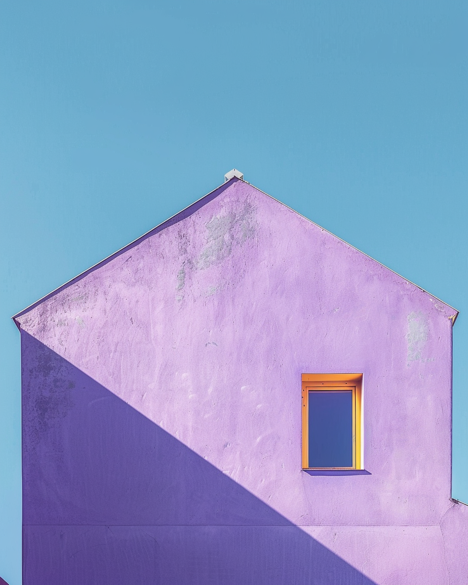 Minimalist Lavender Building Corner