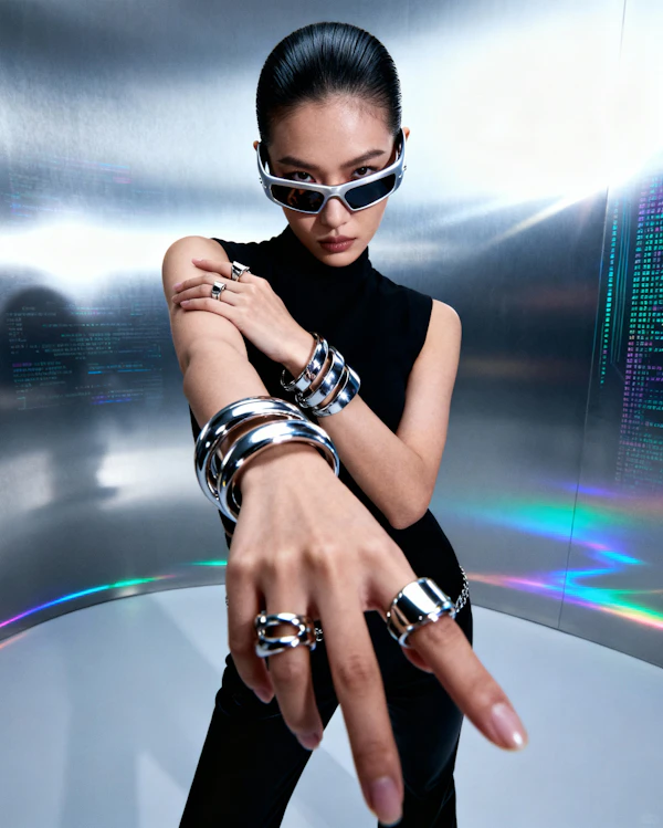 Futuristic Fashion Pose