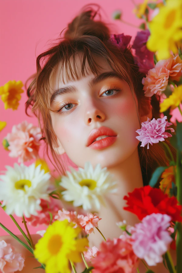 Floral Portrait Beauty