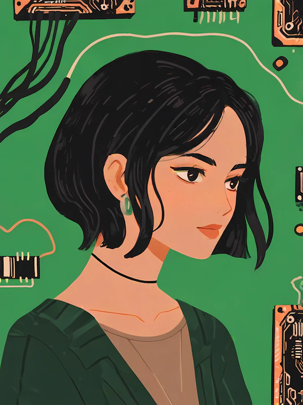 Stylized Tech Portrait
