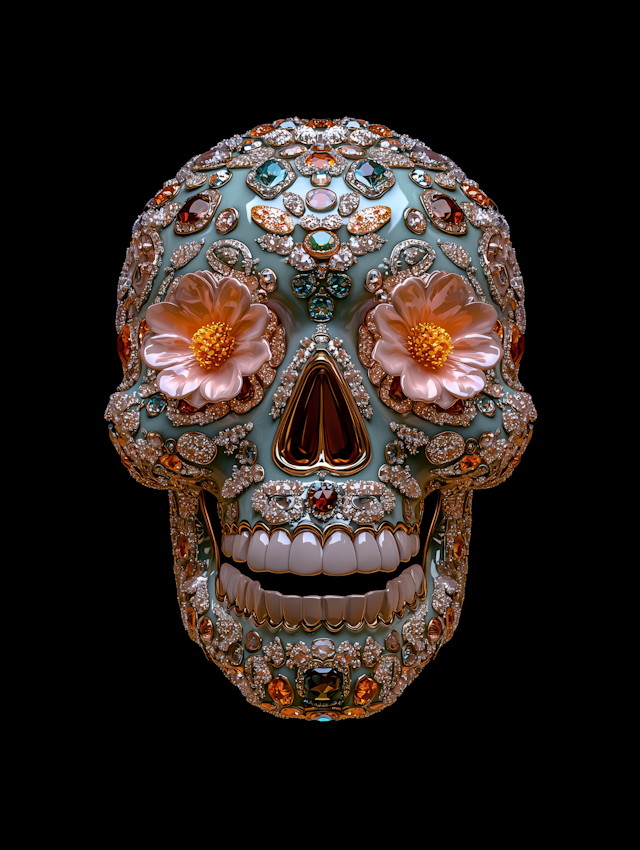 Jewel-Encrusted Skull