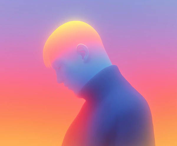 Ethereal Gradient Portrait