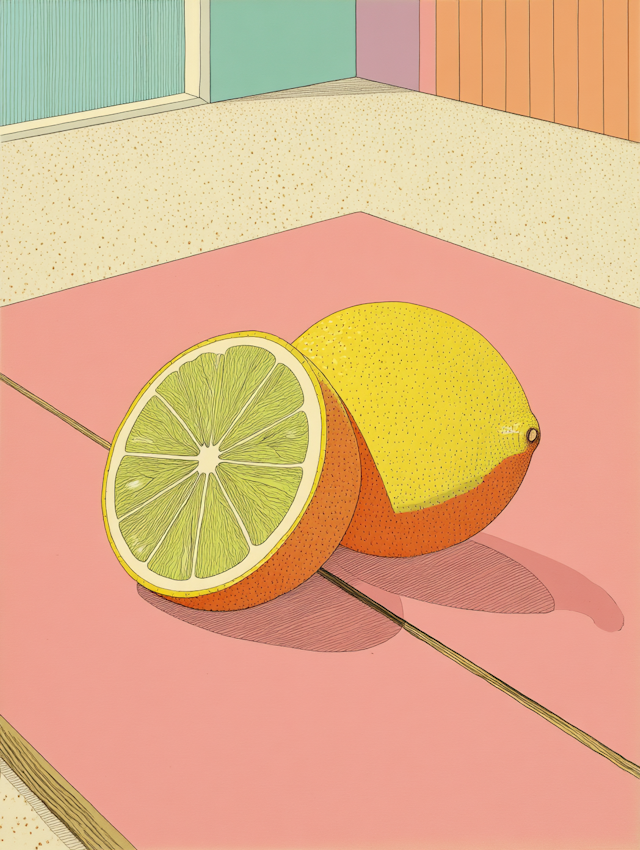 Minimal Lemon Art