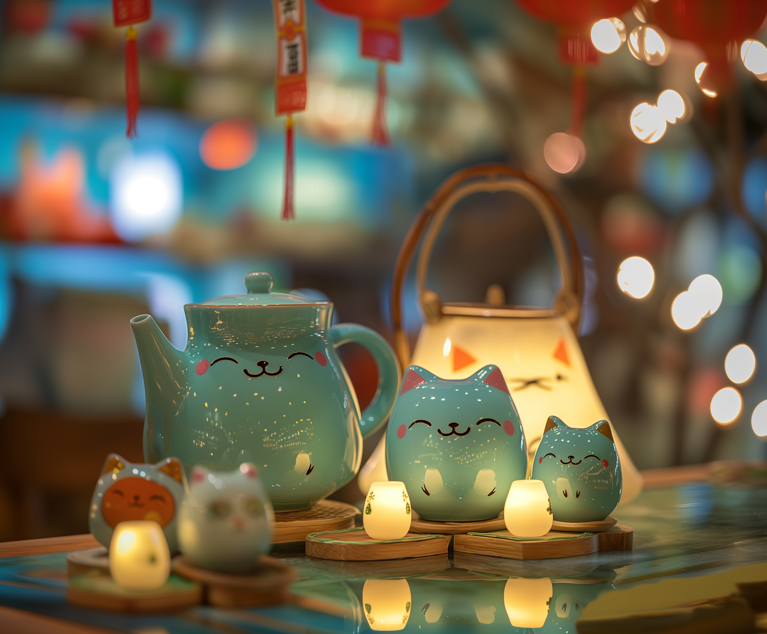 Kawaii Style Ceramic Tea Accessories