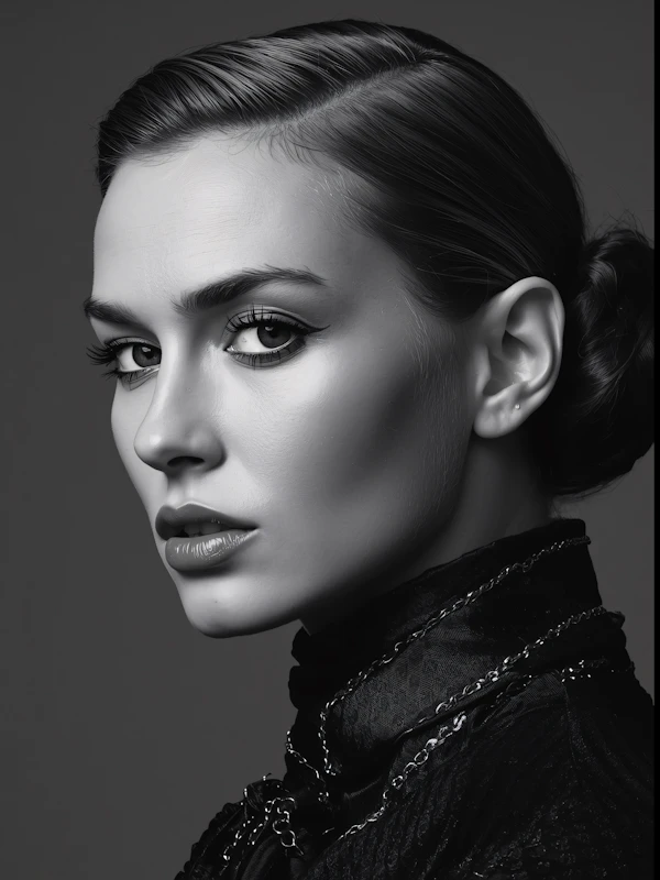Elegant Monochrome Portrait
