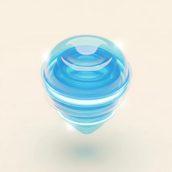 Glowing Blue Sphere