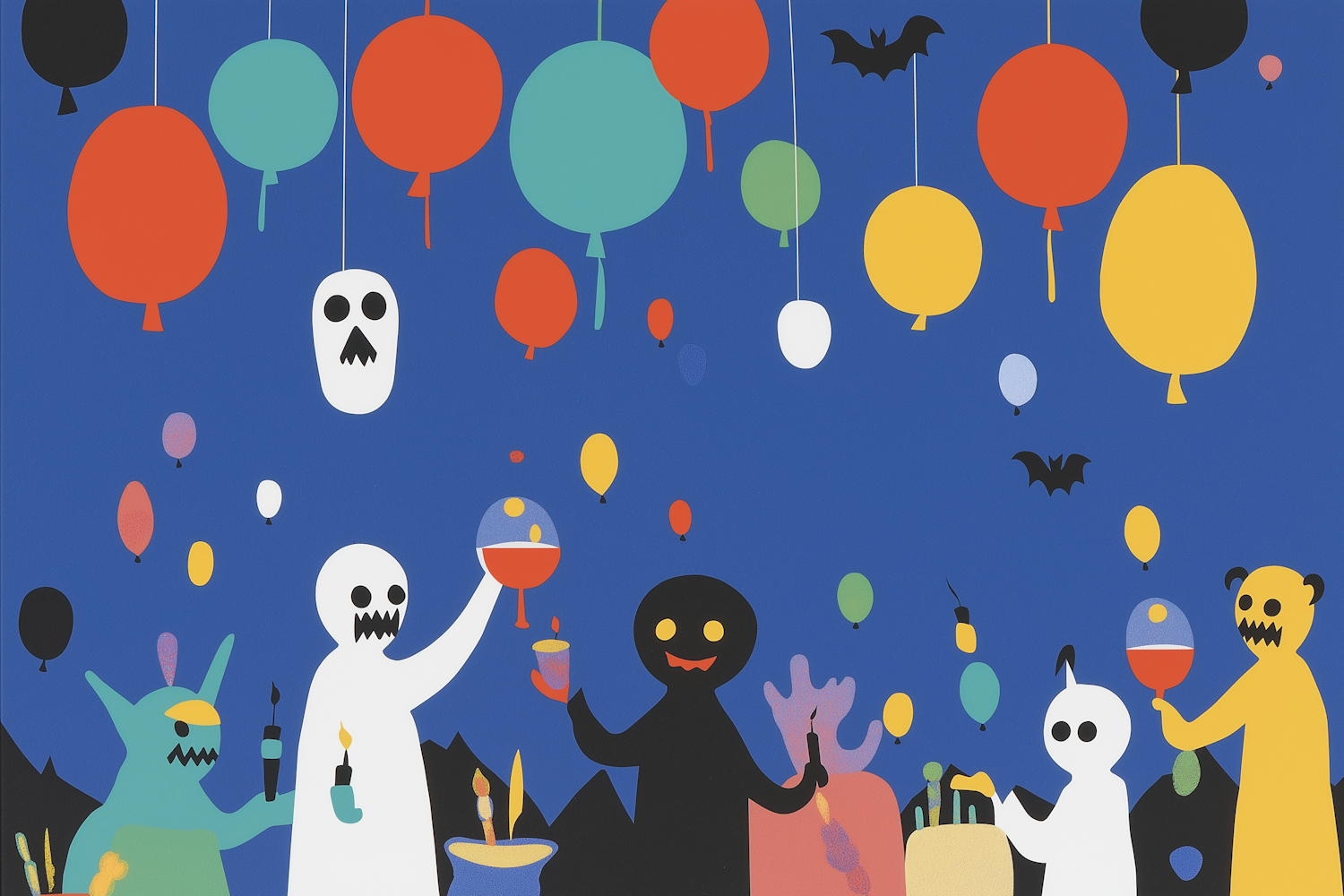 Halloween Party Scene