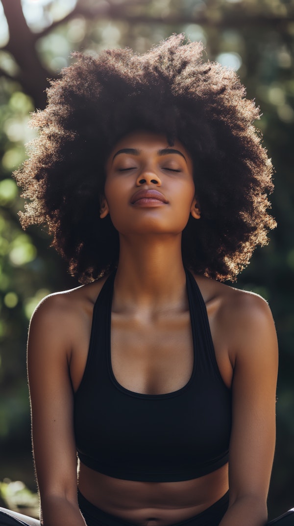 Serene Portrait of a Young Woman