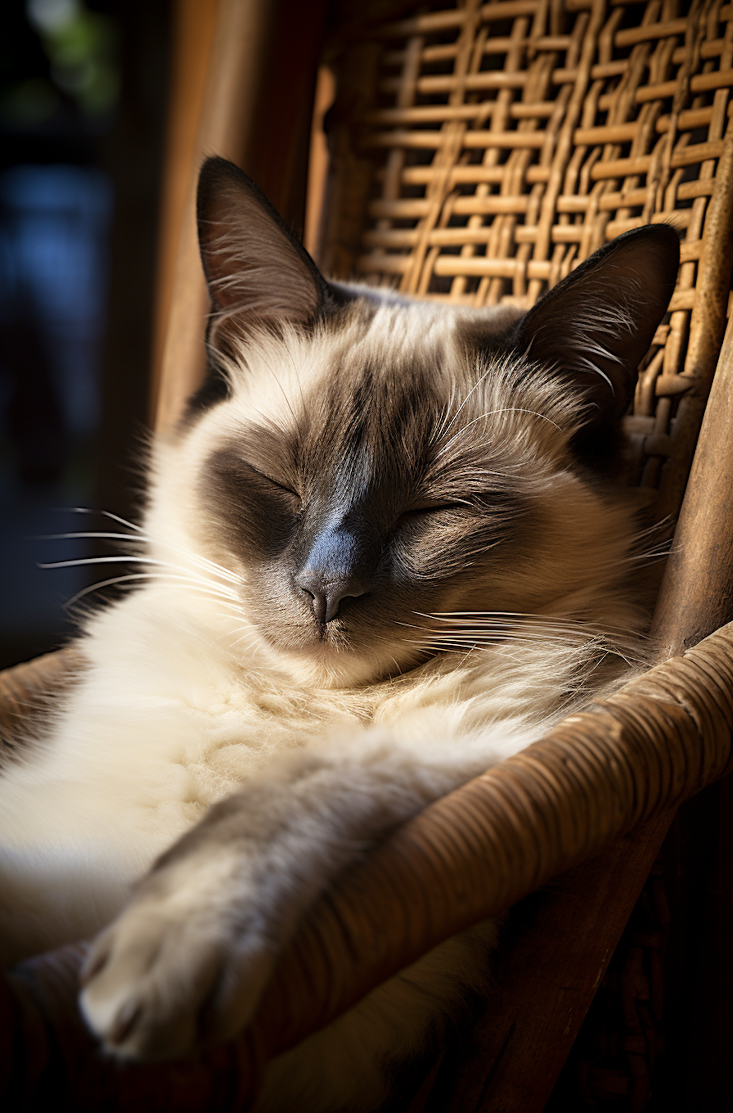 Serene Siamese Slumber