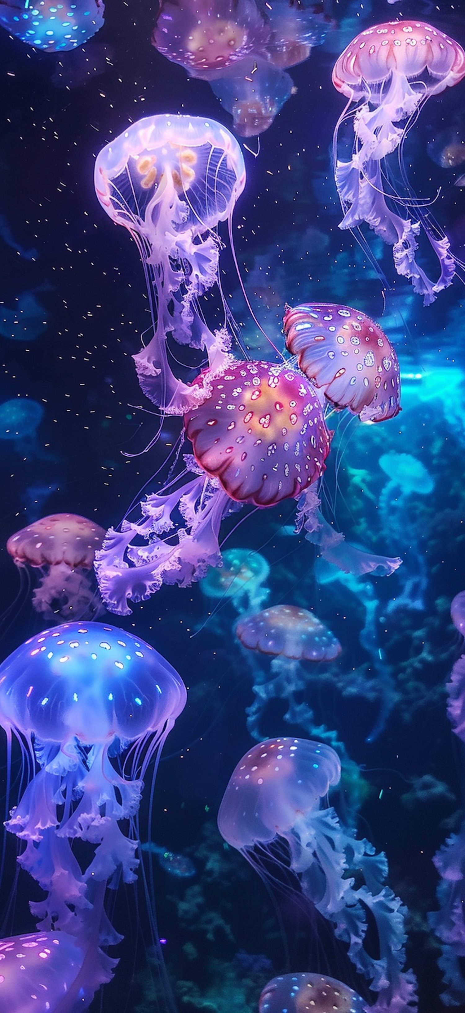 Mystical Underwater Jellyfish