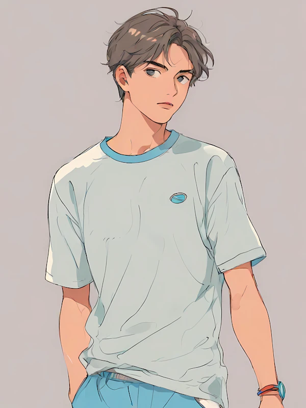 Stylized Young Man