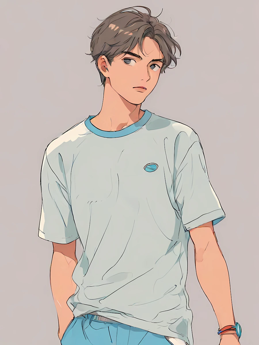 Stylized Young Man