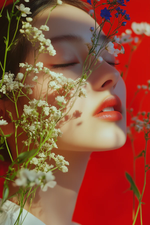 Dreamy Floral Portrait