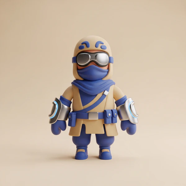 Futuristic 3D Adventurer