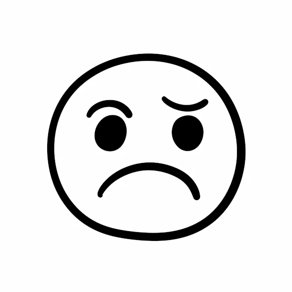 Sad Face Illustration